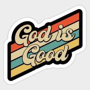 Vintage 80s God is Good Christian Sticker